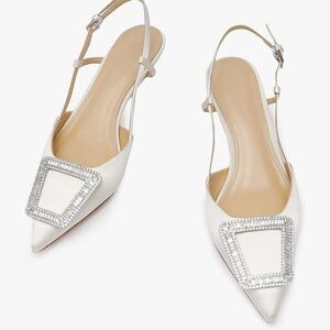 Women’s Bridal/Bridesmaid Low Heel Closed Toe Shoes Size 10